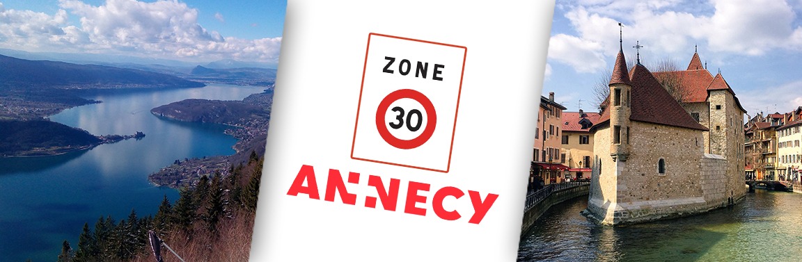 Zone 30 à Annecy circulation voiture